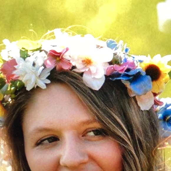 Five Floral wedding head wreaths